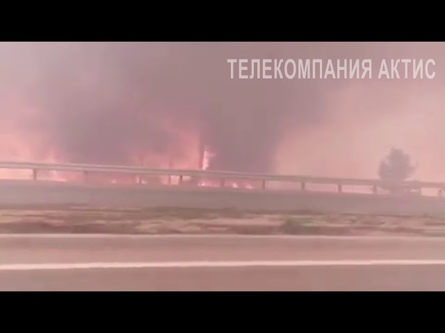 Лесные пожары в Ангарске