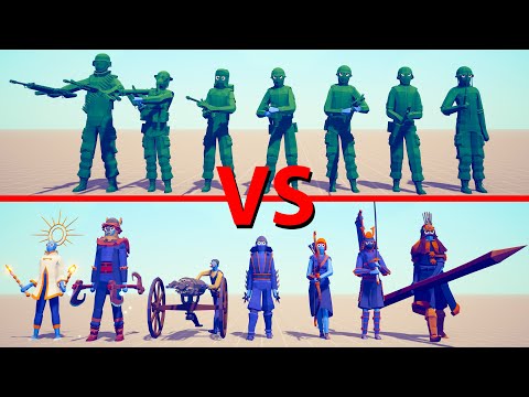 PLASTIC SOLDIERS Team vs SECRETS Team - Totally Accurate Battle Simulator TABS