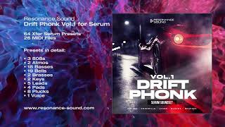 Video thumbnail for Drift Phonk Vol 1 for Serum | Presets for Xfer Serum Synthesizer by ResonanceSoundCom