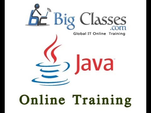 Core Java Online Training Online Java Video Tutorials Bigclasses