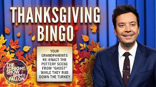 Jimmy Fills Out His 2023 Thanksgiving Bingo Card | The Tonight Show Starring Jimmy Fallon