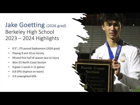 23/24 Berkeley High School Highlights - Jake Goetting, 2026