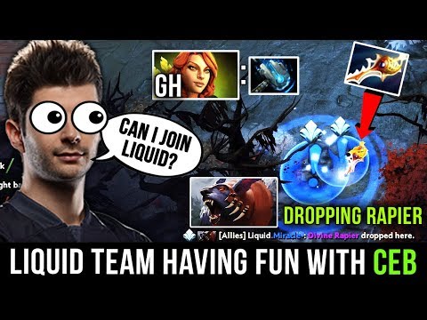 Team Liquid Having Fun With OG.Ceb - Is He Trying Io Join Liquid? Miracle, gh and Kuroky - Dota 2