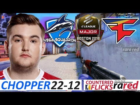 chopper 22-12 / Vega Squadron vs FaZe / ELEAGUE Major 2018 Prelims Stage / Swiss R2