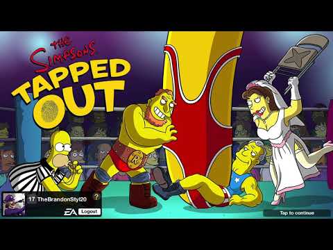 Last loading screen of the wrestling update on the Simpsons  tapped out