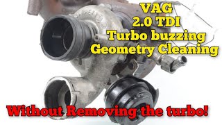 VW 2.0 TDI Turbo problem + geometry Cleaning with removing the Turbo!