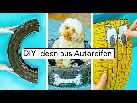 Autoreifen DIY! 4 geniale Upcycling-Ideen mit alten Reifen!