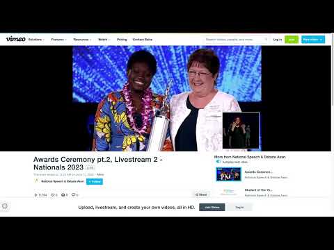 2023 NSDA Original Oratory Awards & President's Bowl Winner, Esther Oyetunji