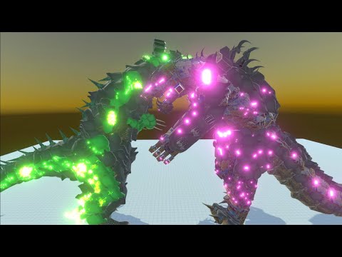 MECHAGODZILLASAURUS VS ALL EPIC BATTLES - ANIMAL REVOLT BATTLE SIMULATORS