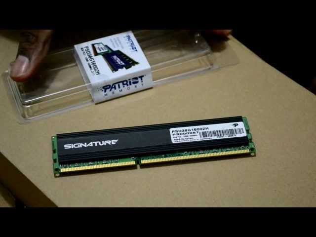 Vídeo relacionado con Patriot Memory Serie Signature SODIMM de bajo Voltaje Memoria RAM DDR3 1600 MHz PC3-12800 4GB (1x4GB) C11 - PSD34G1600L81S