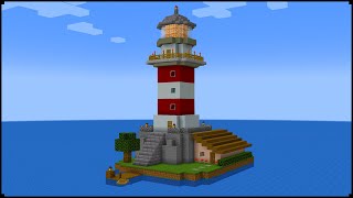 How To Make A Lighthouse In Minecraft | City Tutorial