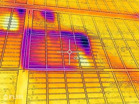 termowizja na panelach fotowoltaicznych, kamera termowizyjna, instalacja fotowoltaiczna