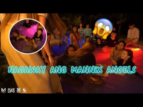 INAWAY NILA ANG MARIE TWINS SABBY HINULOG SA POOL😱|MANNIXFAM