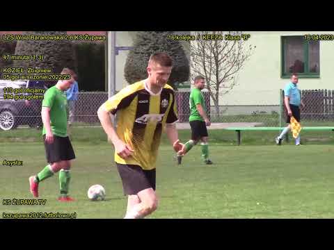 LZS Wola Baranowska 2-6 KS Żupawa (1-3 Kozieł Zbigniew) 16.04.2023 / 16.kolejka