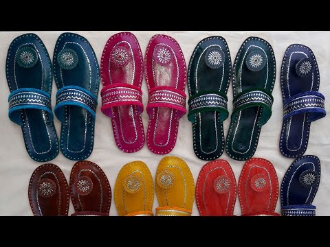 Kutch leather handmade slippers