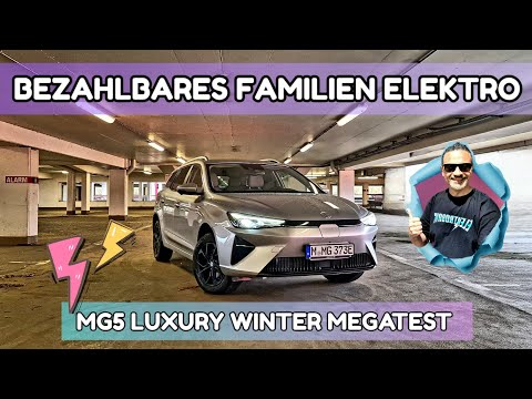 Elektro Kombi MG5 Luxury Winter Megatest mit allen Infos! Elektroauto für Familie.