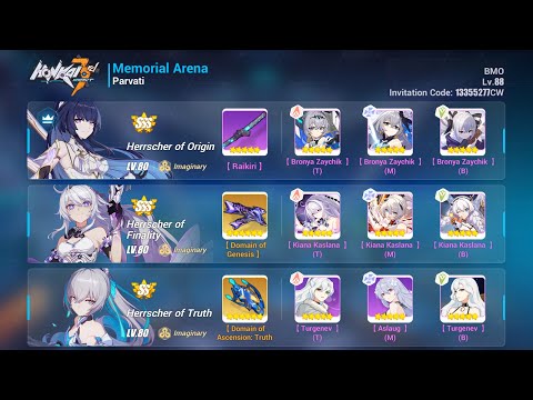 [HI3 SEA] Exalted MA - Parvati (SSS) 47904 - HoFi(SSS), HoO(SSS), HoTr(SS0)