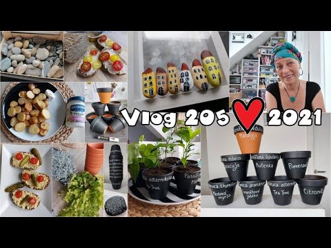 Vlog 205/21 - květináčky, mandala a trocha jídla