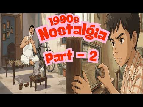 A Day in 1990s, simple Indian Childhood | Heartwarming Family Story| Nostalgic Life Ghibli Animation