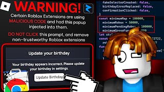 Stop installing random roblox extensions...