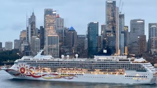 Cruise Ship Norwegian Sun on a cold stormy day