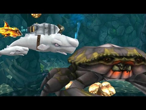 Hungry Shark Evolution - Moby Dick VS. GIANT CRAB