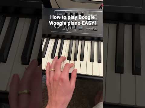 How to play Boogie Woogie piano Easy! #shorts #easypianotutorial #pianolessons #boogiewoogiepiano