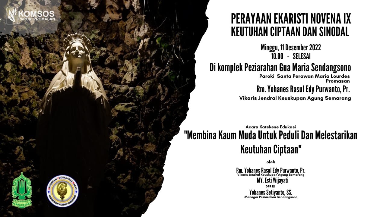 Relay: Novena Keutuhan Ciptaan IX, dari Komplek Peziarahan Gua Maria Sendangsono