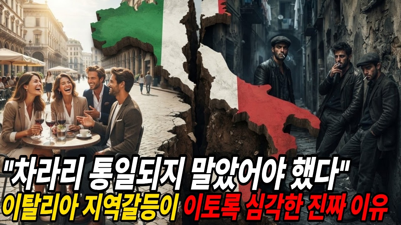 이탈리아 지역갈등이 이토록 심각한 진짜 이유! 왜 남부만 찢어지게 가난할까? 이탈리아 빈부격차의 숨겨진 이유