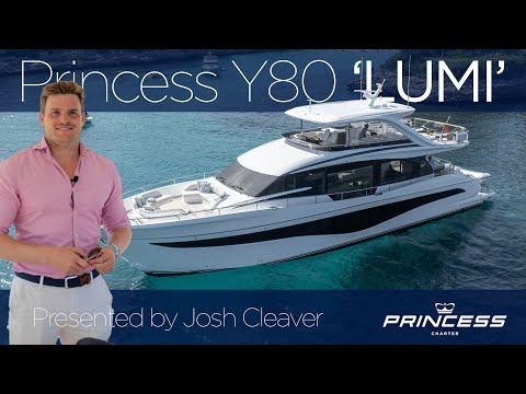 Princess Y80 'Lumi' Available to Charter | Full walkthrough with Josh Cleaver
