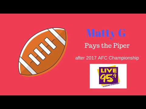 Local Bartender, Matty G Pays the Piper