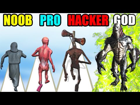 Monsters Run Arena - NOOB vs PRO vs HACKER vs GOD