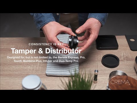 53.3mm Espresso Tamper and Distributor for Breville -- by Crema Coffee Products