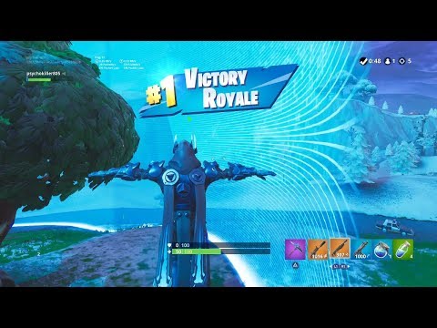 FORTNITE First Win with "ICE KING" SKIN (TIER 100 OUTFIT) | Fortnite SEASON 7 BATTLE PASS Video