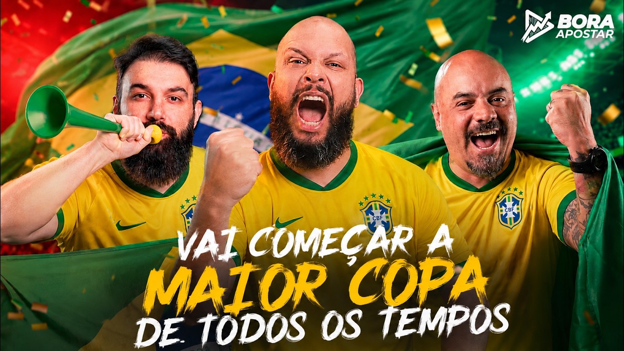 COMEÇOU A COPA AO VIVO - MÉXICO X ÁFRICA DO SUL - KOREIA X R. TCHECA - BORA APOSTAR EP. 033-29/05/26