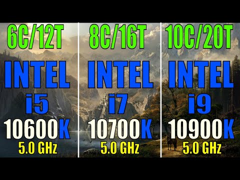 INTEL i5 10600K vs INTEL i7 10700K vs INTEL i9 10900K || PC GAMES TEST||