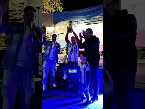 Fan Fest en la Plaza de Villa Krause - Rawson, San Juan, Argentina 🇦🇷 #fanfest #afaseleccion #futbol