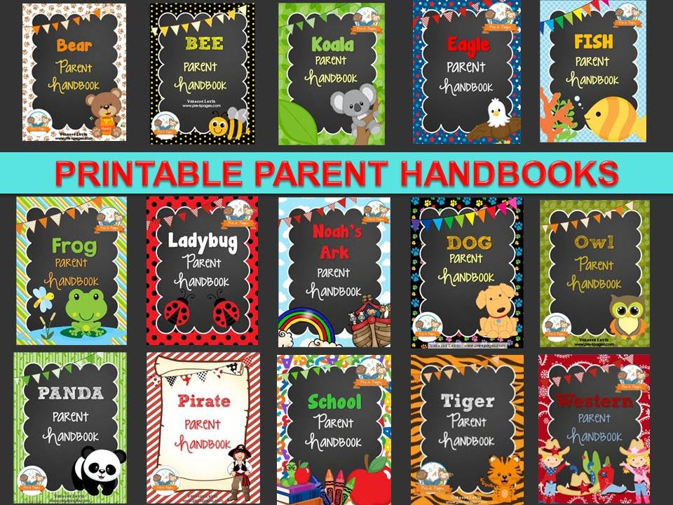 Printable Parent Handbook for Preschool and Kindergarten