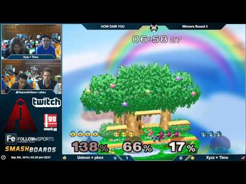 HDY - Usleon + pheX Vs. Xyzz + Timo - Winners Round 2 - Melee Doubles