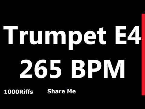 Trumpet Metronome E4 : 265 BPM : Beats Per Minute