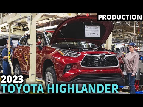 2023 Toyota Highlander | USA Car Factory - Production (4K)