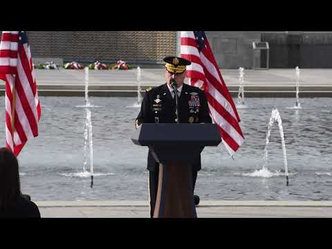 Gen Mark Milley delivers remarks at Bob Dole memorial