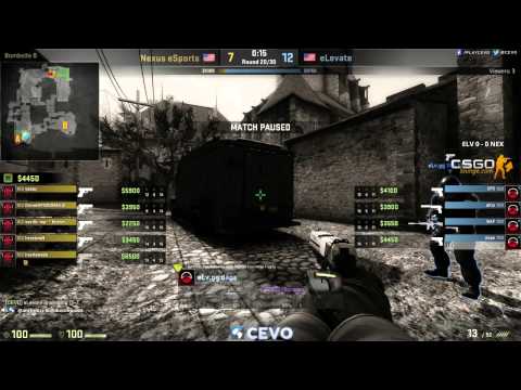 eLevate vs Nexus eSports - Game 1 (CEVO-P Placement Tournament CS:GO Season 8)