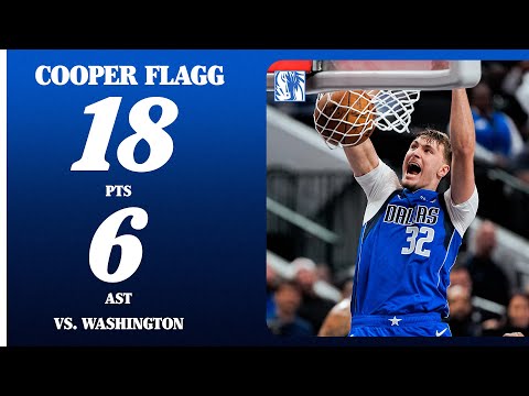 Cooper Flagg (18 PTS 5 REB 6 AST) vs. Washington Wizards | October 24, 2025