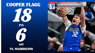 Cooper Flagg (18 PTS 5 REB 6 AST) vs. Washington Wizards | October 24, 2025
