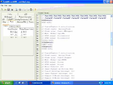 Writing C Code for AVR Microcontrollers Using CodeVisionAVR - Hello World! Blinking LED - Part2