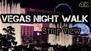 The Las Vegas Strip - Night Walk through The Blvd.