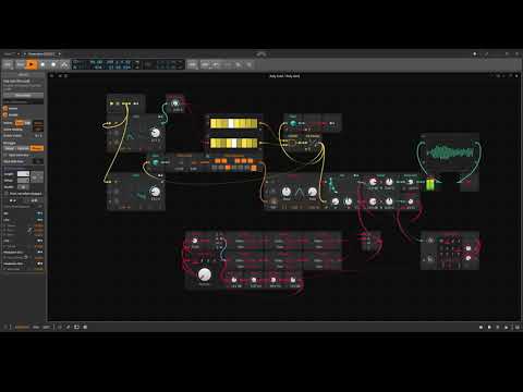 Generative Music Patch in B Major - Bitwig - Grid Only - 020321