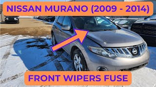 Nissan Murano - FRONT WINDSHIELD WIPERS MOTOR FUSE LOCATION (2009 - 2014)