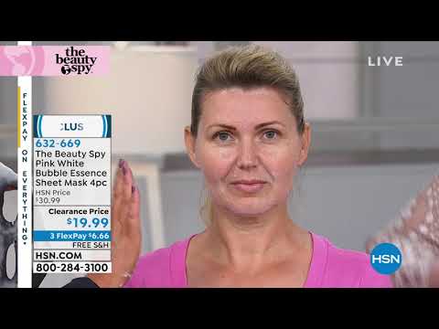 The Beauty Spy Pink White Bubble Essence Sheet Mask 4pie...